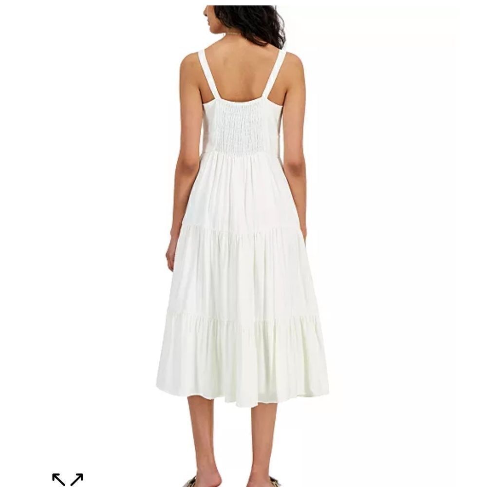 I.N.C. INTERNATIONAL CONCEPTSWomen's Tiered Tie-Neck Dress, Created for Macy's - Picture 2 of 5
